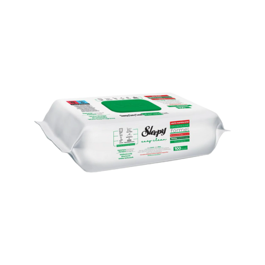 Sleepy Easy Clean White Soap Wipes Green (100Pcs)