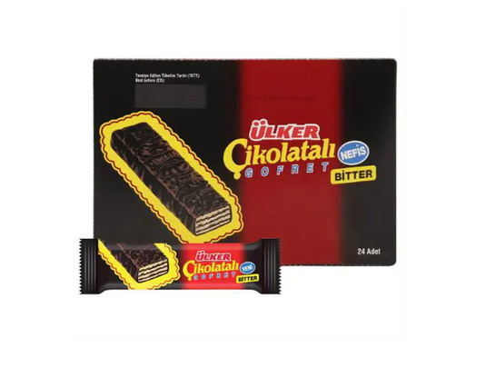 Ulker Cikolatali Dark Chocolate Wafer36g x 24p exp date: 13.05.2026