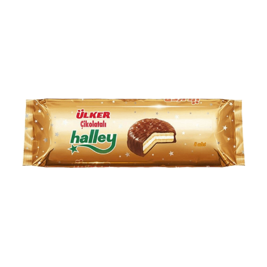 Ulker Halley Coated Sandwich Biscuit 30gx8
