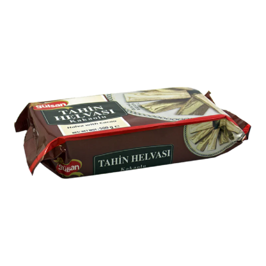Gulsan Plain Halva With Cacao in Opp Packaging 500g