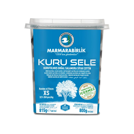 Marmarabirlik Kuru Sele XS Black Olives 800g