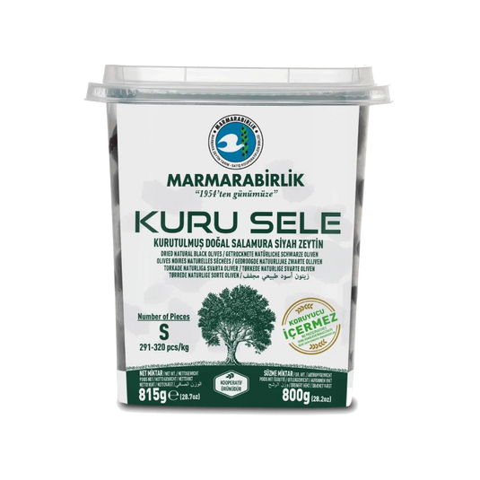 Marmarabirlik Kuru Sele S Black Olives 800g