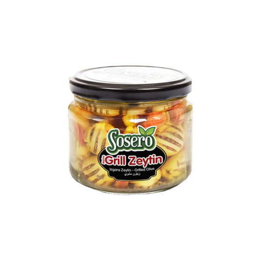 Sosero Grilled Olive Glass Jar 300ml