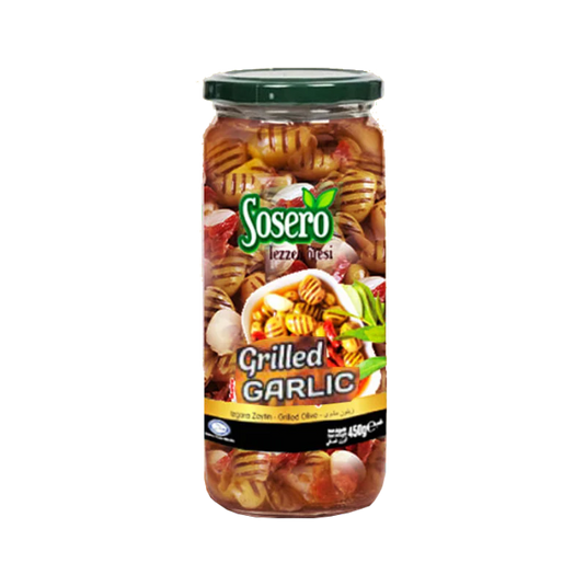 Sosero Grilled Garlic Glass Jar 500ml