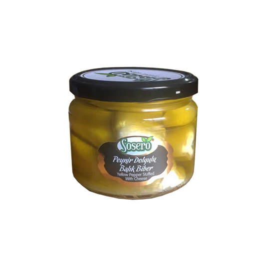 Sosero Yellow Pepper Stuffed With Cheese Glass Jar 300ml