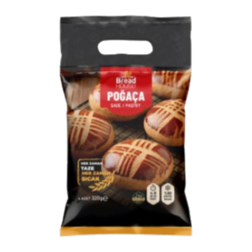Breadhouse Baked Plain Pogaca (80g x 4 pieces)