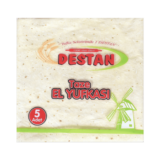 Destan Yufka (Frozen) Hand Made Phyllo 1000g (5 Pcs)
