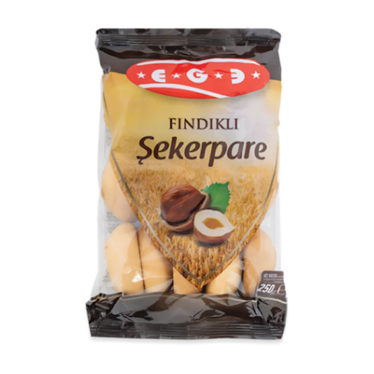 Ege Findikli Sekerpare Semolina Hazelnut Cookie Dessert 250g