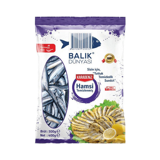 Balik Dunyasi Hamsi Anchovy (Temizlenmis-Gutted) 500g