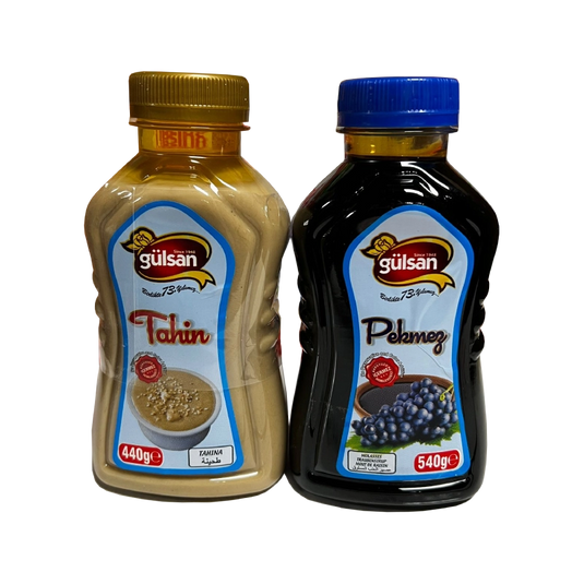Gulsan Tahini 440g + Grape Molasses 540g (Set) in Pet Bottle