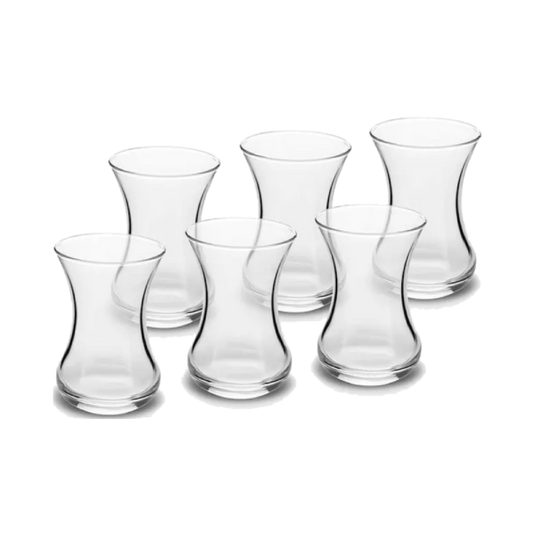 KARACA Vefa Tea Glass Set Cay Bardagi Seti (6 Pieces)