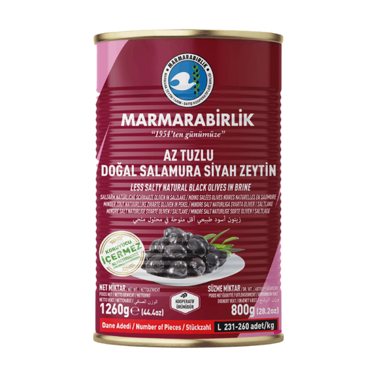 Marmarabirlik Hiper L Teneke Black Olives Tin 800g