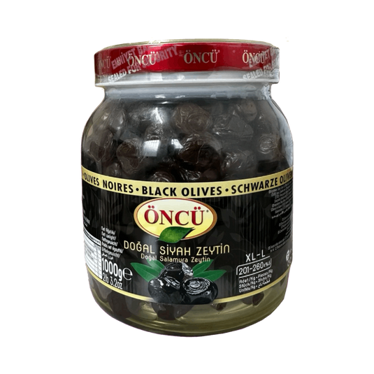 Oncu XL-L Black Olives 1000g
