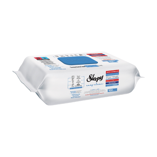Sleepy Easy Clean Bleach Wipes Blue (100Pcs)
