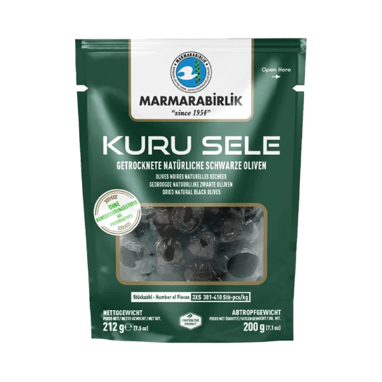 Marmarabirlik Kuru Sele 3XS Black Olives 200g
