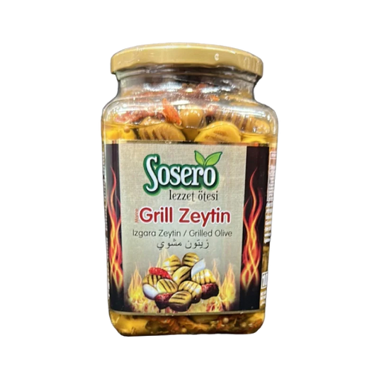 Sosero Grilled Olive Glass Jar 1000ml