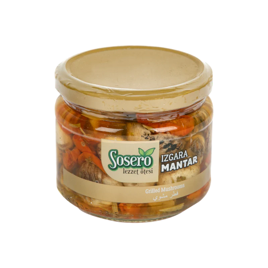 Sosero Grilled Mushroom Glass Jar 300ml