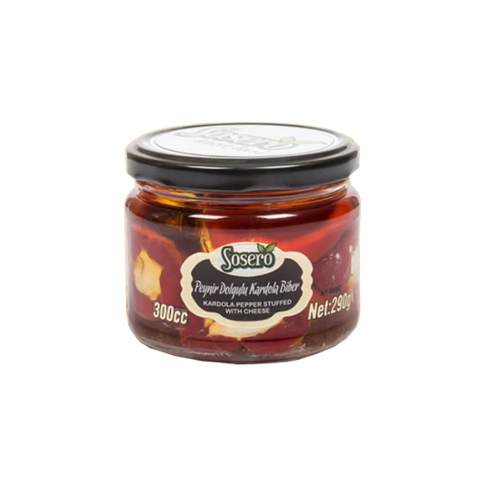 Sosero Cherry Pepper Stuffed With Cheese Glass Jar 300ml