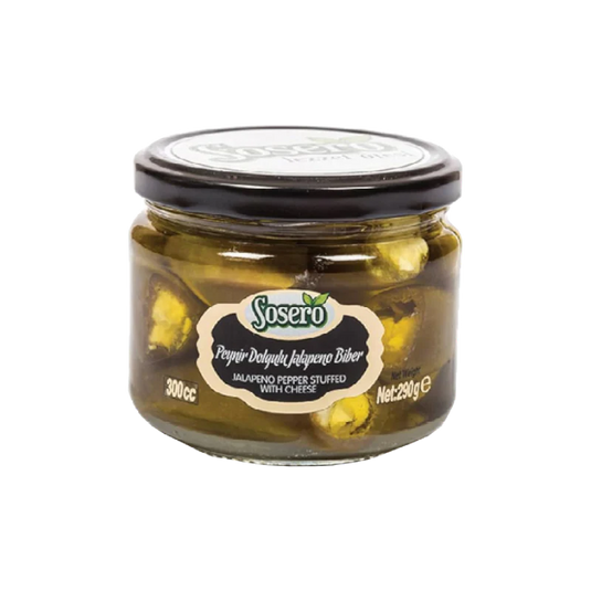 Sosero Jalapeno Pepper Stuffed Wtih Cheese Glass Jar 300ml