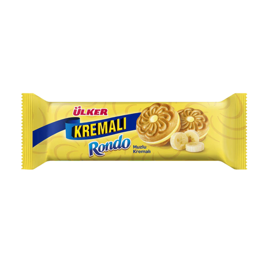 Ulker Kremali Rondo Banana Sandwich Cookies 61g