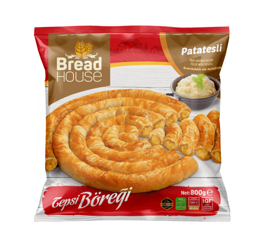 Breadhouse Potato Savoury Pastry 800g (Raw) / Patatesli Kol Boregi - Pismemis