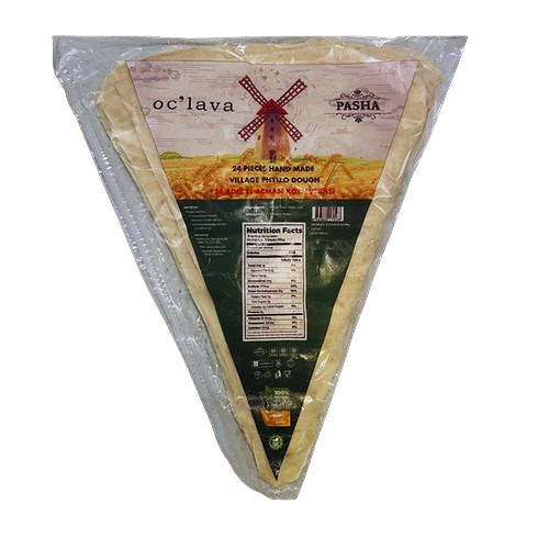 Oclava Hand Made Yufka Triangle Phyllo Dough (24 Sheet) 500g